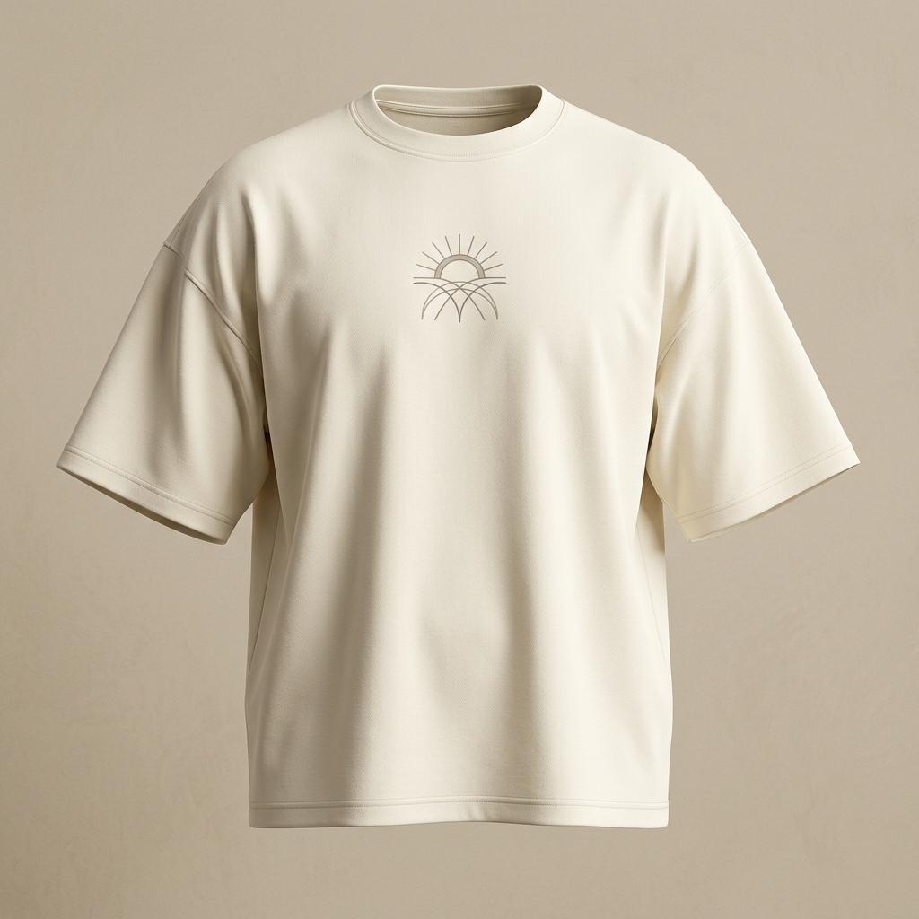 Ivory Drop Shoulder Tee