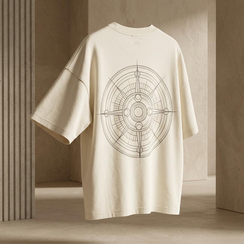 Ivory Drop Shoulder Tee — view 3